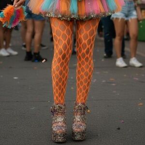 ELECTRIC Feel Pothole Net Tights